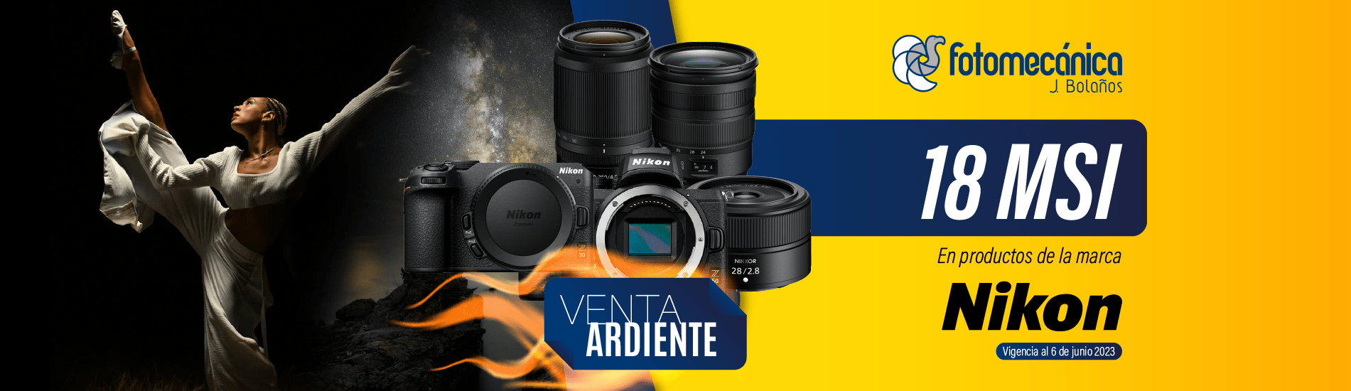 Nikon 18 MSI. Venta Ardiente al 6 de junio 2023 D