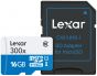 Tarjeta De Memoria Lexar 16GB MicroSDHC High Performance UHS-I Con Adaptador SD Clase 10 300X 45MB/S