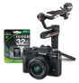 Cámara Fujifilm X-T30 negra + XC 14-45mm + SD 32GB UHS-II + Weebill-S