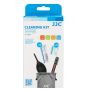 Kit De Limpieza JJC 5 paños de microfibra y 10 trapitos humedos CL-JD1