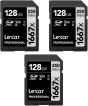 Memoria Lexar 128GB 1667X SDHC - 3 Piezas