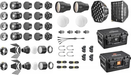 Kit 4 Lámparas LED Bicolor Godox KNOWLED MS60Bi