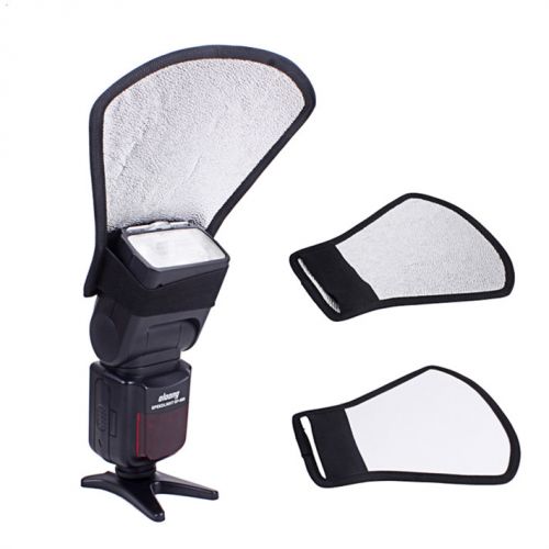 LS28 REFLECTOR DIFUSOR P/FLASH PLATA CON BLANCO