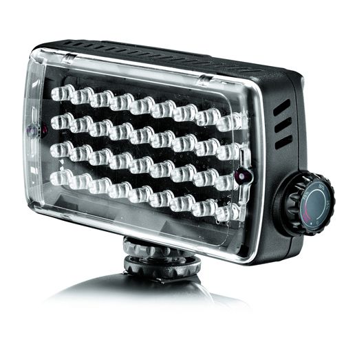 Lampara Manfrotto Hibrida 36 LEDS, Luz CONT. y Flash P/FOTOG. ML360H