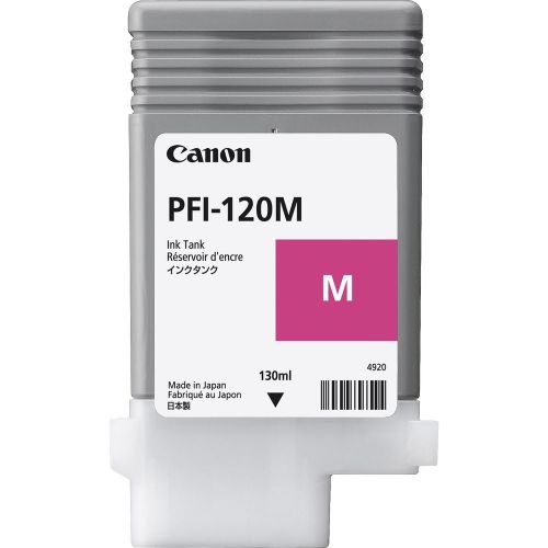 Canon Cartucho de tinta PFI-120 M Magenta (130ml) compatible con imagePROGRAF Serie TM