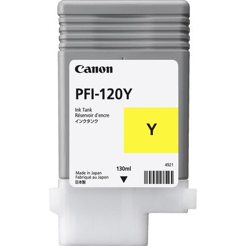 Canon Cartucho de tinta PFI-120 Y Amarillo (130ml) compatible con imagePROGRAF Serie TM