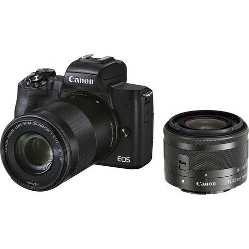 Canon EOS M50 Mark II EF-M 15-45 mm IS STM + EF-M 55-200mm f/4.5-6.3 IS STM