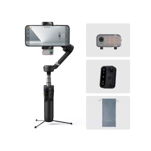 Estabilizador Gimba Hohem para Smartphone AI de color negro (ISTEADYV3B)
