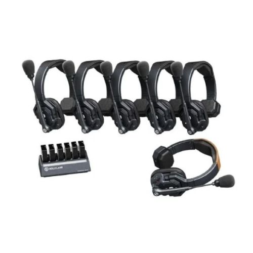 Hollyland Solidcom SE-6S Sistema de Intercomunicación con 6 Headsets (Dual Battery Version)