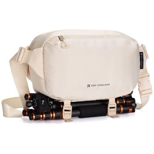 Bolsa Bandolera Alpha K&F Concept para cámara URBAN WANDER KF13.157V5 (Color Beige, 10L)