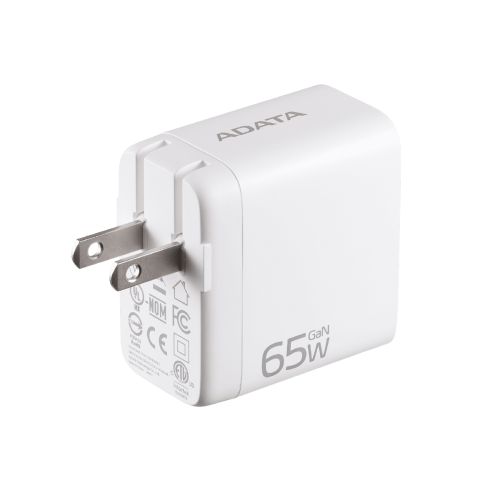 Cargador de Pared Adata GaN USB Blanco 65w
