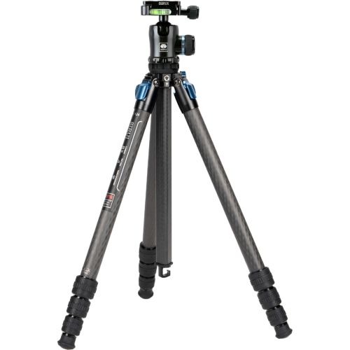 Tripie Sirui de cámaras de carbono impermeable con cabeza de bola de 360°,de viaje ST-124+ST-10X