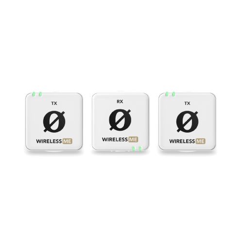 Wireless ME Kit de Sistema para Micrófono Inalámbrico Compacto Dual White