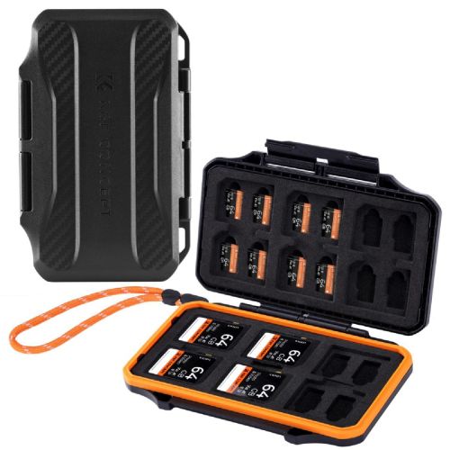 Mini Estuche Rígido K&F Concept para tarjetas de memoria SD y Micro SD de 36 ranuras