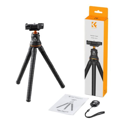  Mini Tripié para cámara K&F Concept, minisoporte flexible y versátil MS01