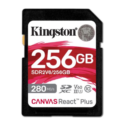 Tarjeta De Memoria Kingston SD 256GB UHS-II U3 V60 280 MB/s