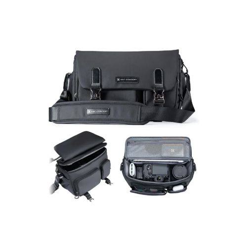 Bolsa bandolera K&F Concept Urban Wander (Color negra, Cap.10 litros) KF13.142