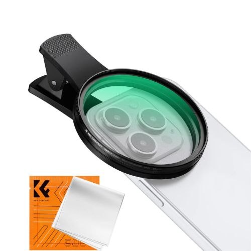 Kit Filtro K&F Concept Black Diffusion 1/4 67mm con Clip-on para Celular
