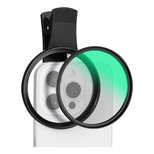 Kit Filtro K&F Concept Black Diffusion 1/8 67mm con Clip-on para Celular