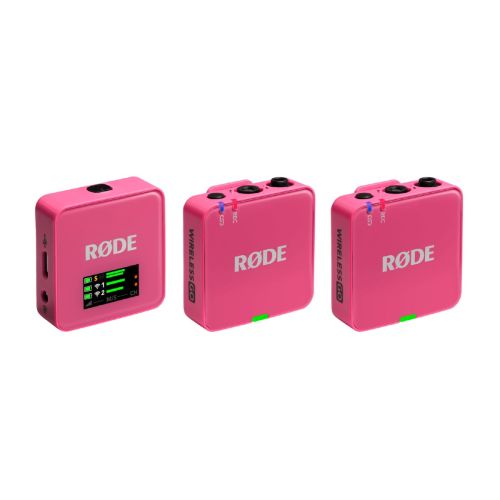 Micrófonos Rode Wireless Go 3a generación Pink inalambrico compacto de dos canales