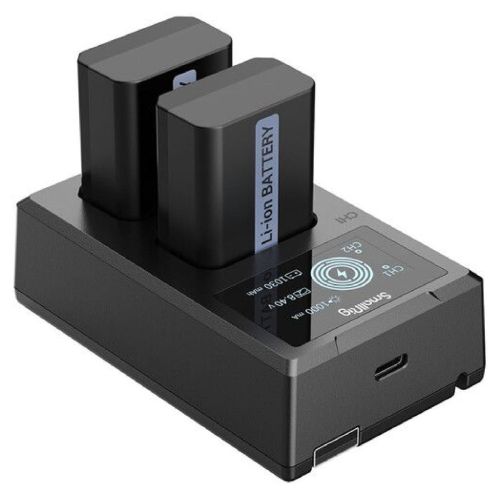 Kit de 2 Baterías NP-FW50 y Cargador Dual SmallRig 3818, 1030mAh / 7.62Wh