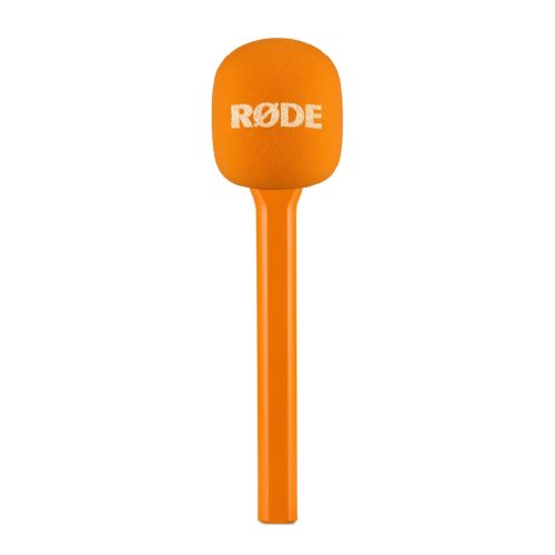 Adaptador de Mano RODE para Wireless GO Naranja. Interview GO Orange Handle and pop filter attachment