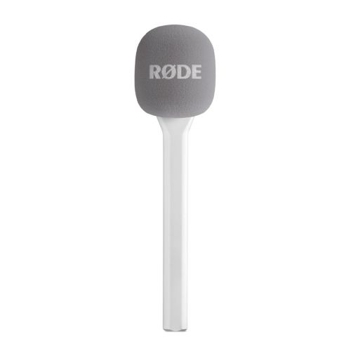 Adaptador de Mano RODE para Wireless GO Blanco. Interview GO White Handle and pop filter attachment