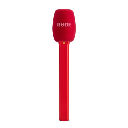 Adaptador de mano para Wireless Micro Rojo. Interview Micro Red Handle and pop filter attachment for Wireless