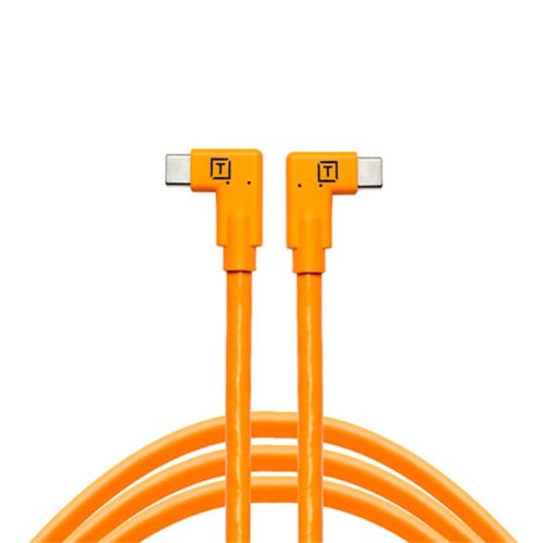 Cable Tether Tools USB-C a USB-C Ángulo Recto Dual TetherPro 4.6m (CUC15RT2RTORG)