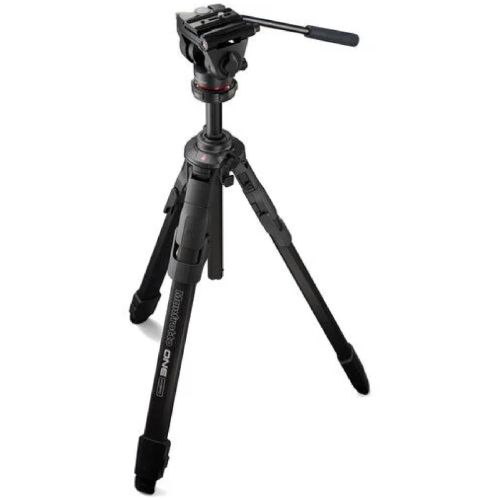 Kit Tripie Manfrotto MKONEA-500X Aluminio C/ Cabezal Fluido 500X Y Sistema Xchance (NEGRO)
