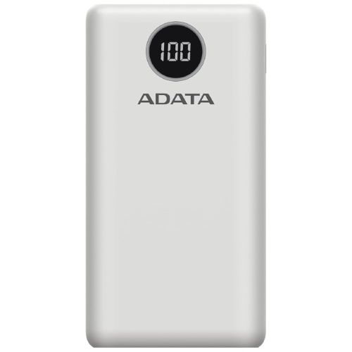 Cargador Portatil Digital Powerbank Adata P20000QCD Blanco