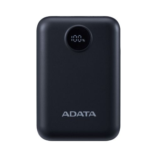 Cargador Portatil Digital Powerbank Adata 10000mAh tipo C Negra