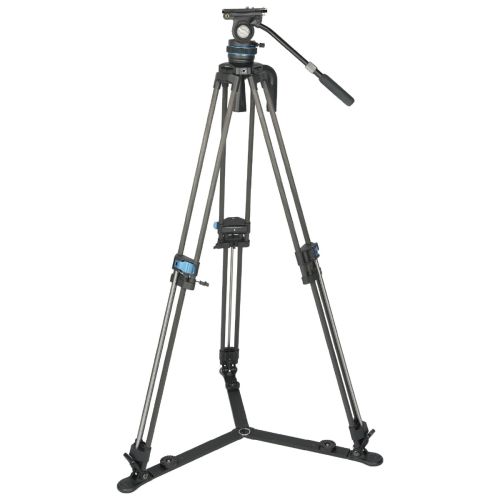 Kit de tripie de vídeo de media copa Sirui SQ75 de 75 mm con cabezal fluido S5X