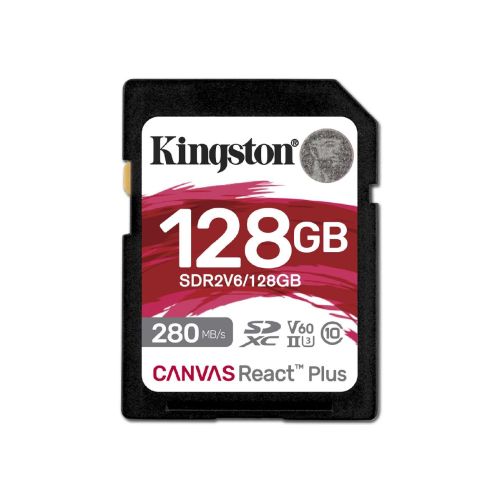 Tarjeta De Memoria Kingston SD 128GB UHS-II U3 V60 280 MB/s