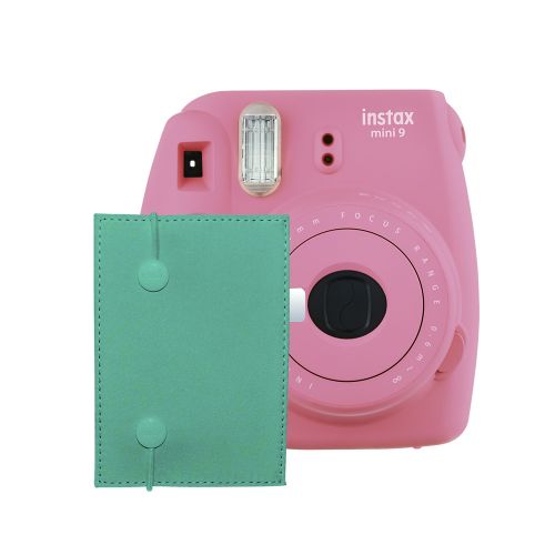 Cámara Instax mini 9 kit Flamingo + acordeón
