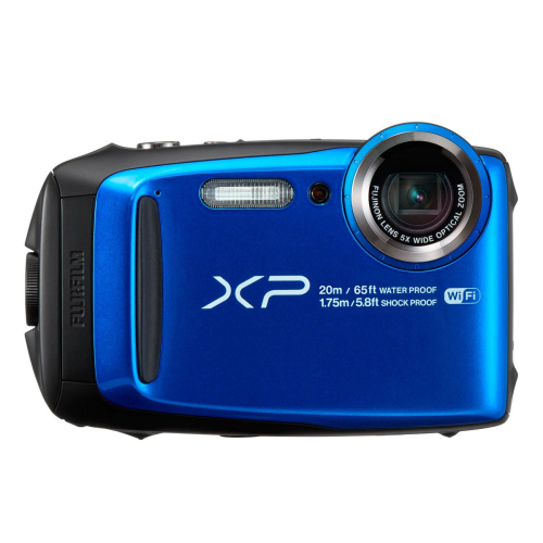 Cámara Fujifilm Finepix XP120 Azul + Bocina Braven