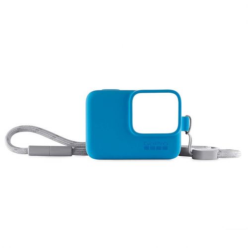 FUNDA SILICON C/CORREA PARA GOPRO AZUL