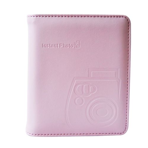 ALBUM PIEL 64 FOTOS ROSA - INSTAX