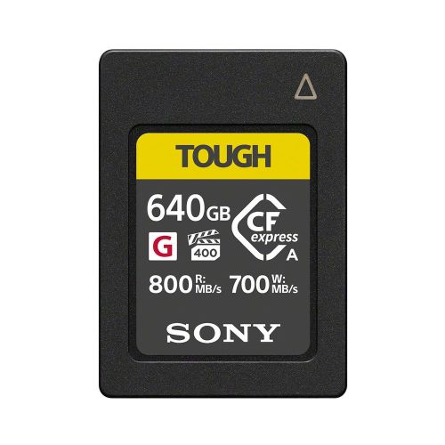 Tarjeta de memoria Tough CFexpress Tipo A Sony 640GB G Lectura:800MB/S, Escritura: 700MB/S