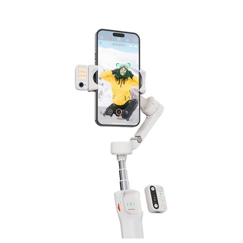 Estabilizador Gimba Hohem para Smartphone iSteady V3 AI de color blanco