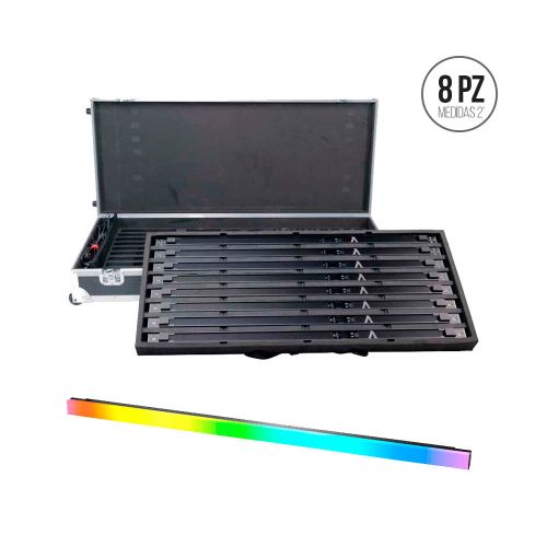 Kit de 8 lamparas APUTURE de luz LED RGB 2' INFINIBAR PB6 8-Light