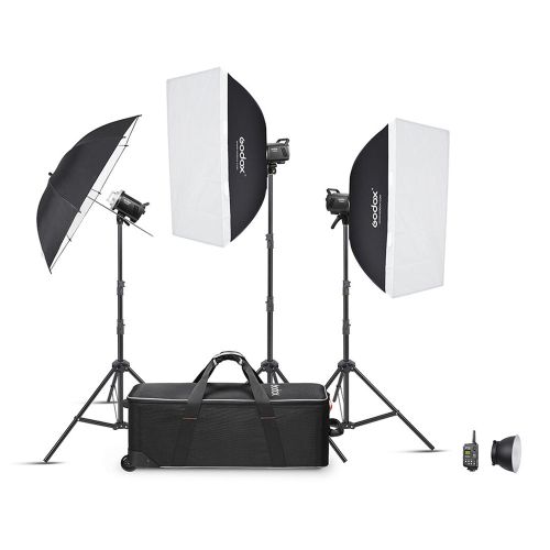 KIT 3 FLASHES DE ESTUDIO MONOLIGHT MS200VD GODOX