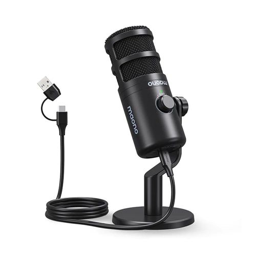 Micrófono Maono Cardioide Dinámico para Podcast USB PD100U 
