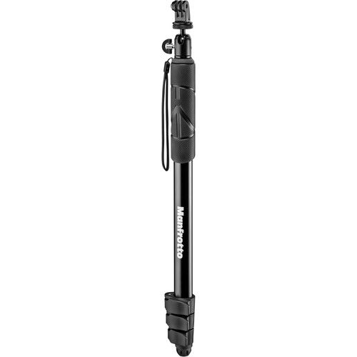 Monopie y Pole 2-IN-1 Compact Xtreme Negro Con Cabeza De Bola y Adaptador Gopro MPCOMPACT-BK