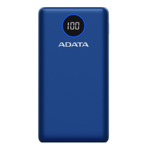 Cargador Portatil Digital Powerbank Adata 20000mAh tipo C Azul