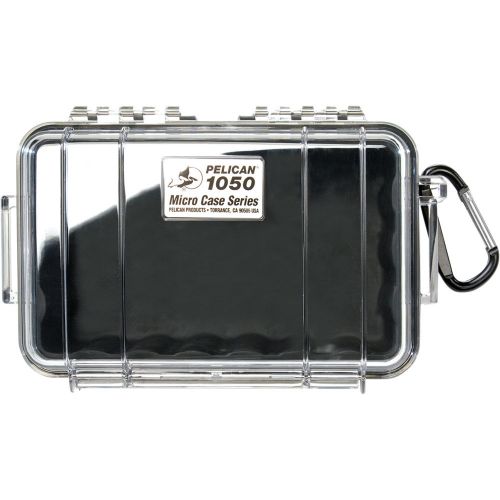 Estuche Pelican 1050 negro clear Micro Case