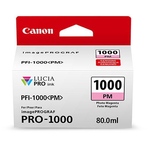 Tinta Canon PFI-1000 PM Magenta 80ML Lucia Pro Photo