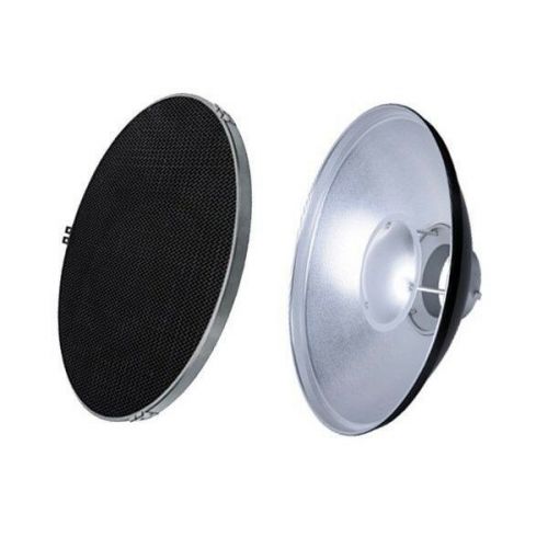 REFLECTOR BEAUTY DISH PLATA CON GRID 42CM GODOX