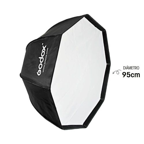 Caja Suavizadora Godox de Luz Octagonal, Con Montura Tipo Bowens (SOFTBOX) de 95cm.