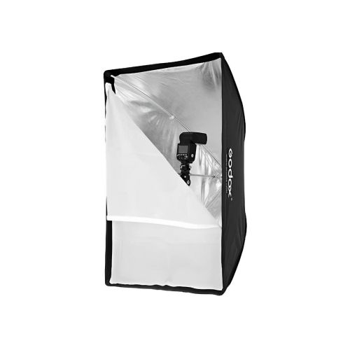 Caja suavizadora Godox de luz Rectangular tipo Sombrilla, para flash tipo Speedlite, Medida 60x90cm